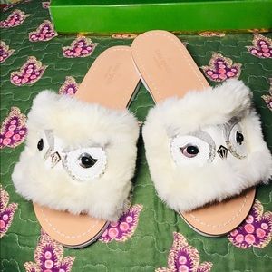 New kate spade Owl Slides